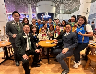 International President Fabricio and his lady Amariles's visit